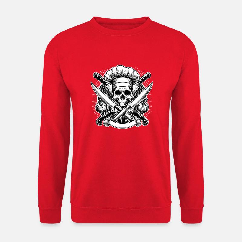 Logo du crâne de chef - Sweat-shirt Unisexe - rouge