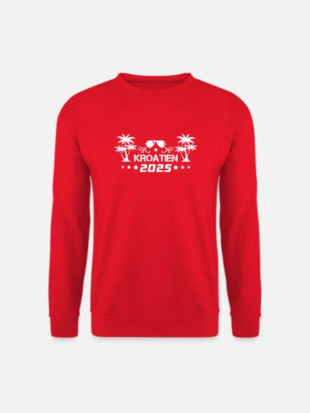 kroatien 2025 - Unisex Pullover - Rot