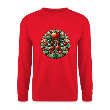 Tomate Farmer Tomates Art - Sweat-shirt Unisexe - rouge - Devant - Alina (178cm) & Michal (187cm)