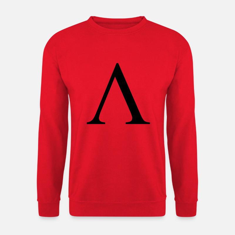 lambda greek - Sweat-shirt Unisexe - rouge