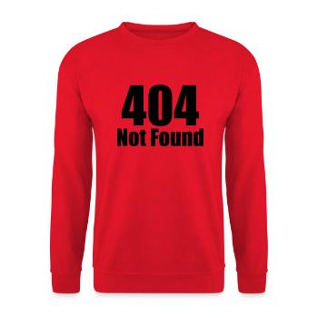 404 Not Found - Unisex Pullover - Rot - Vorne - Alina (178cm) & Michal (187cm)