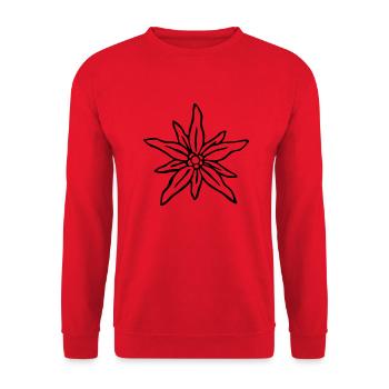 Edelweiß - Unisex Pullover - Rot - Vorne - Alina (178cm) & Michal (187cm)