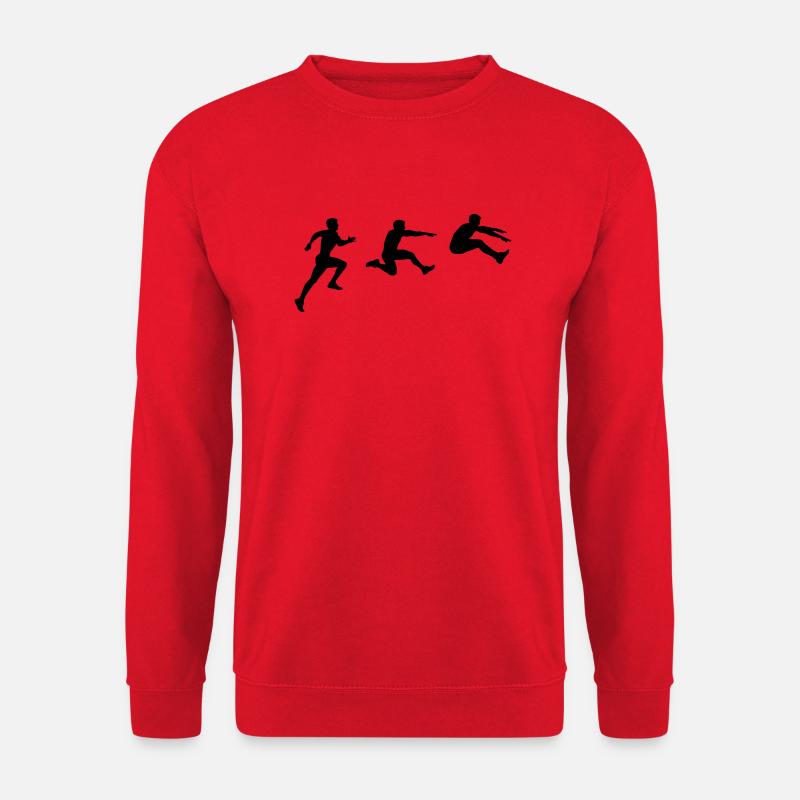 Weitsprung - Unisex Pullover - Rot