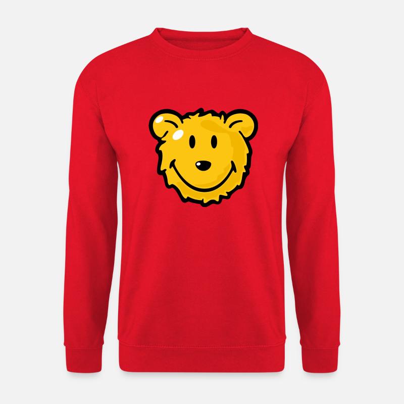 Smiley Bear - Unisex Pullover - Rot