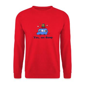 Camper ... - Unisex Pullover - Rot - Vorne - Alina (178cm) & Michal (187cm)