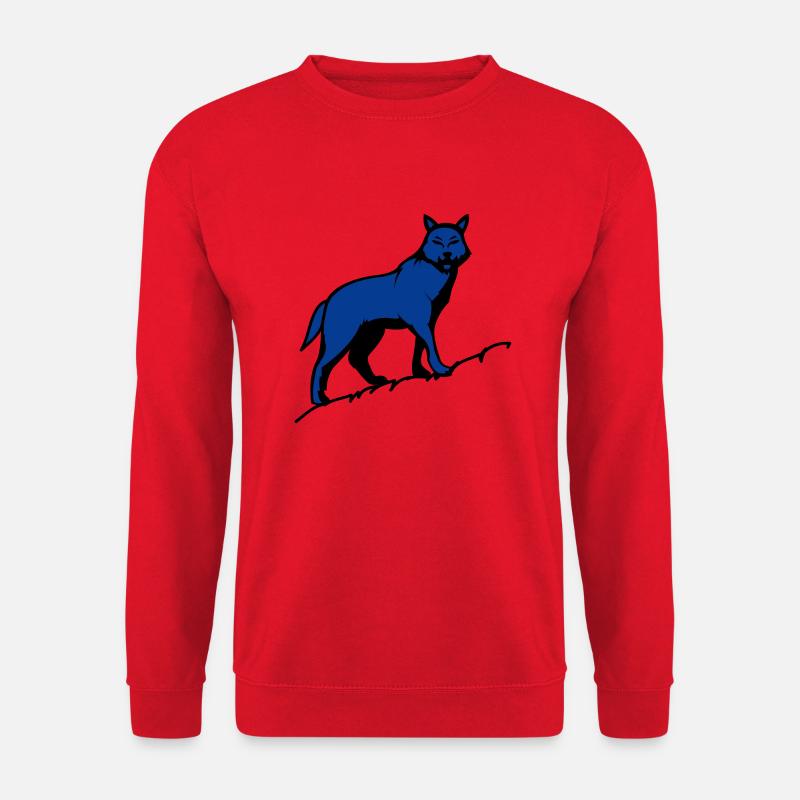 Wolf - Unisex Sweatshirt - red