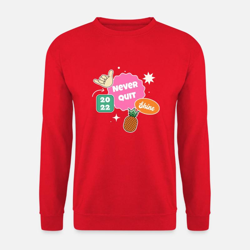 Never Quit - Unisex Sweatshirt - red