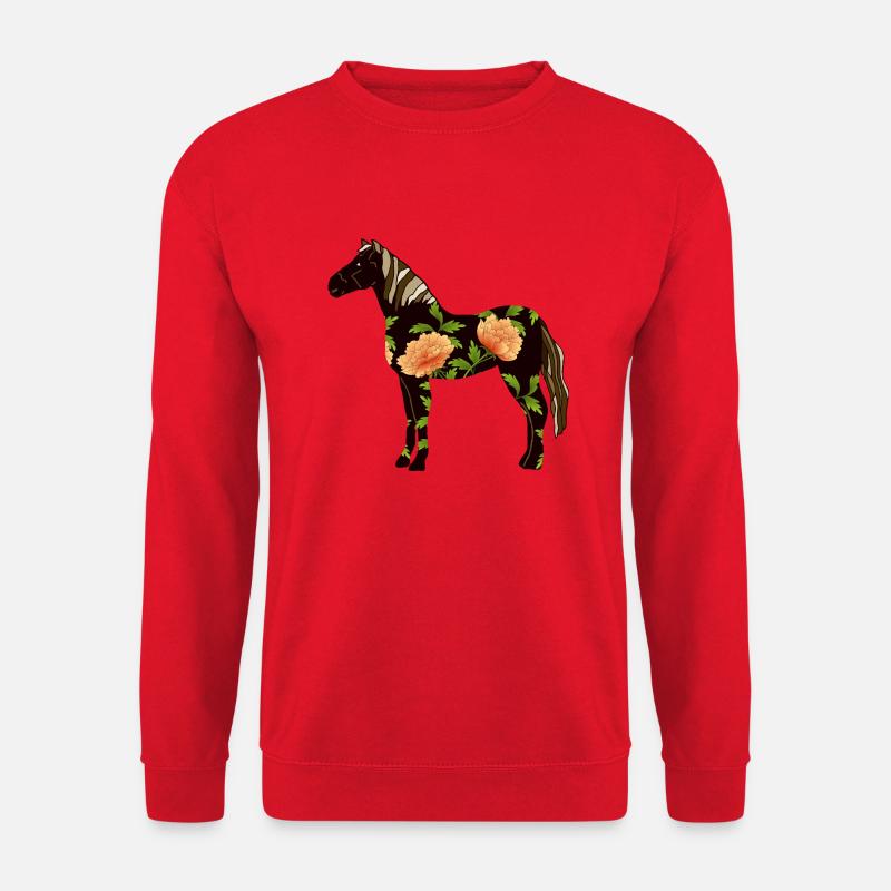 Pferd - Unisex Pullover - Rot