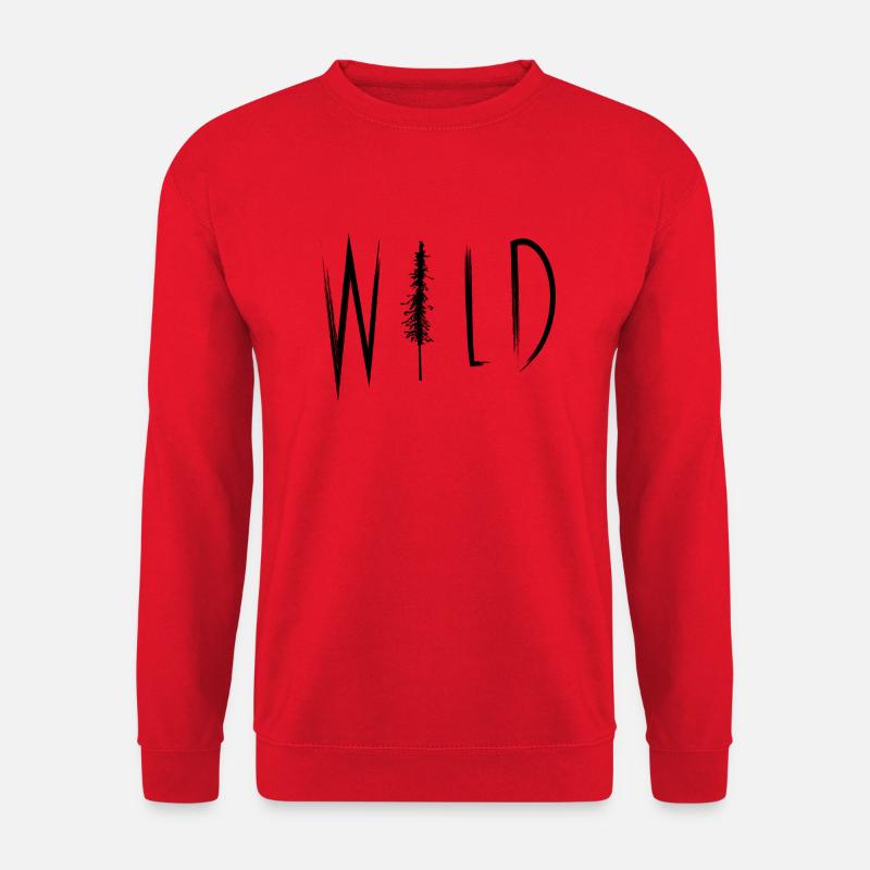 Wilder Text - Unisex Pullover - Rot