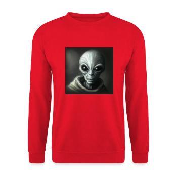 Alien - Unisex Sweatshirt - red - Front - Alina (178cm) & Michal (187cm)