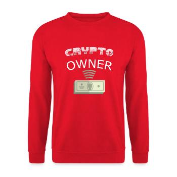 Bitcoin Trading Crypto Stocks - Sweat-shirt Unisexe - rouge - Devant - Alina (178cm) & Michal (187cm)
