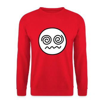 Weird Grinsling - Unisex Pullover - Rot - Vorne - Alina (178cm) & Michal (187cm)