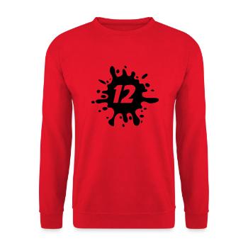 12 - Unisex Pullover - Rot - Vorne - Alina (178cm) & Michal (187cm)