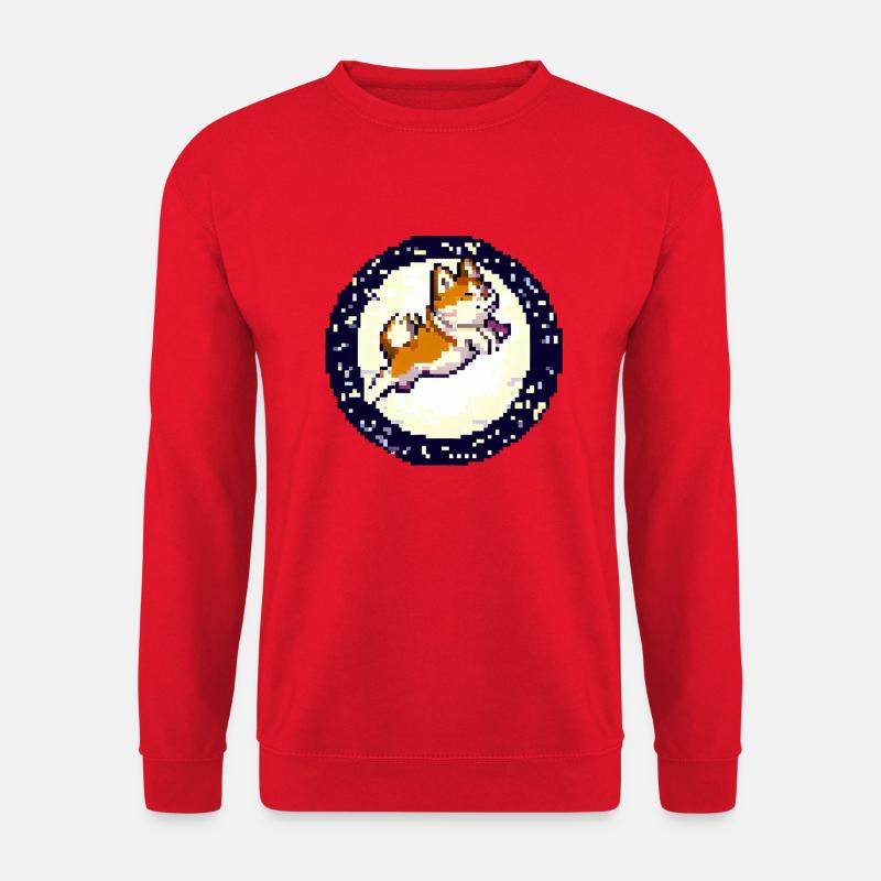 shiba inu - Unisex Pullover - Rot