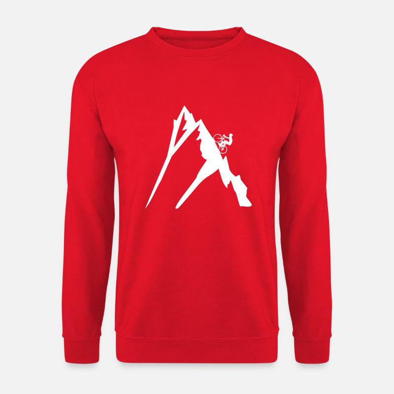 Mountainbiker - Unisex Pullover - Rot