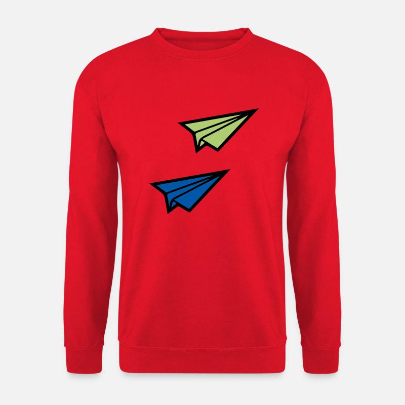 papierflieger - Unisex Pullover - Rot