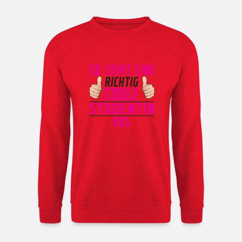 Studentin | | Uni | Studium | Universität - Unisex Pullover - Rot