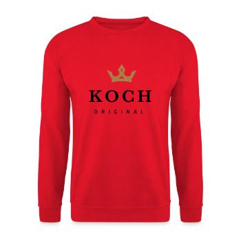 Cook - Unisex Sweatshirt - red - Front - Alina (178cm) & Michal (187cm)