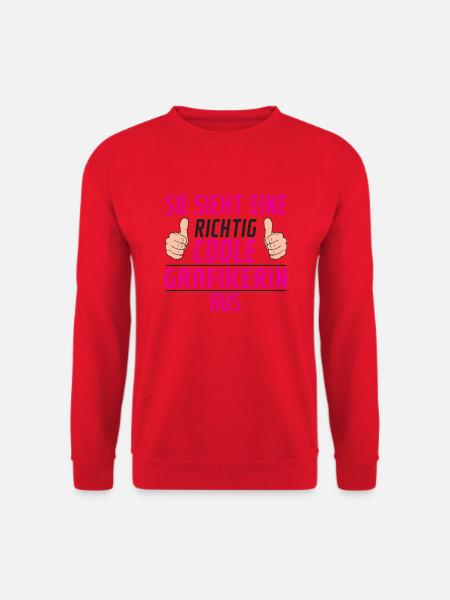 Grafikerin | | Grafik Design | Grafikdesign - Unisex Pullover - Rot