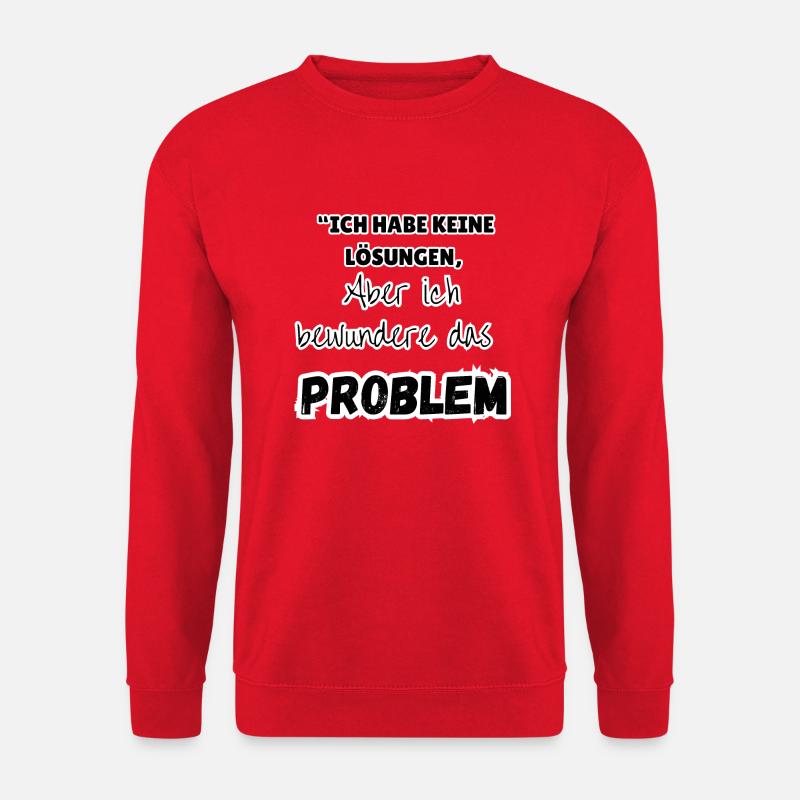 "Problem solution" - Unisex Sweatshirt - red