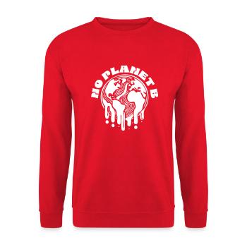 No Planet B - Sweat-shirt Unisexe - rouge - Devant - Alina (178cm) & Michal (187cm)