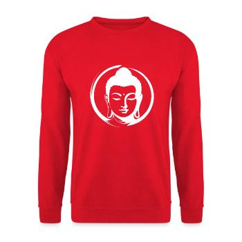Bouddha - Sweat-shirt Unisexe - rouge - Devant - Alina (178cm) & Michal (187cm)