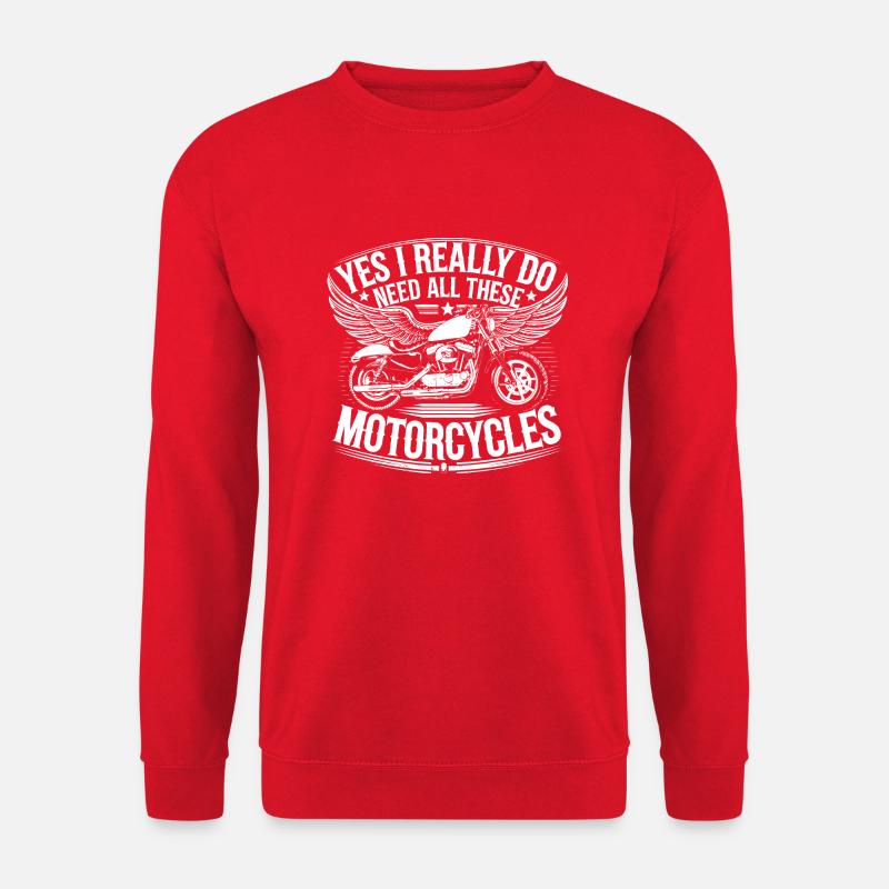 Biker lifestyle without limits - Unisex Sweatshirt - red