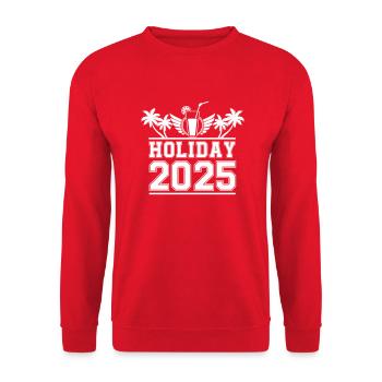 Holiday 2025 - Unisex Pullover - Rot - Vorne - Alina (178cm) & Michal (187cm)