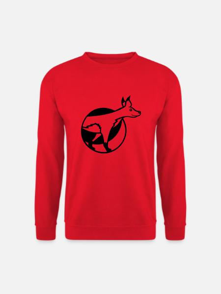 Fox Hole Front Part Front Burrow Go Out - Unisex Sweatshirt - red