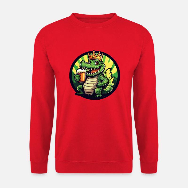 Alligator Bier - Unisex Pullover - Rot
