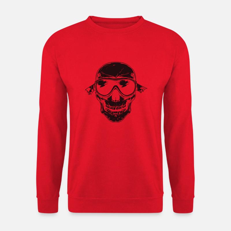 skull skibrille - Unisex Pullover - Rot