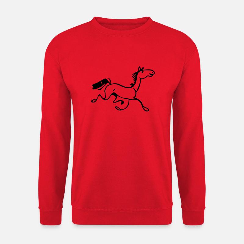 dada-Pferd - Unisex Pullover - Rot