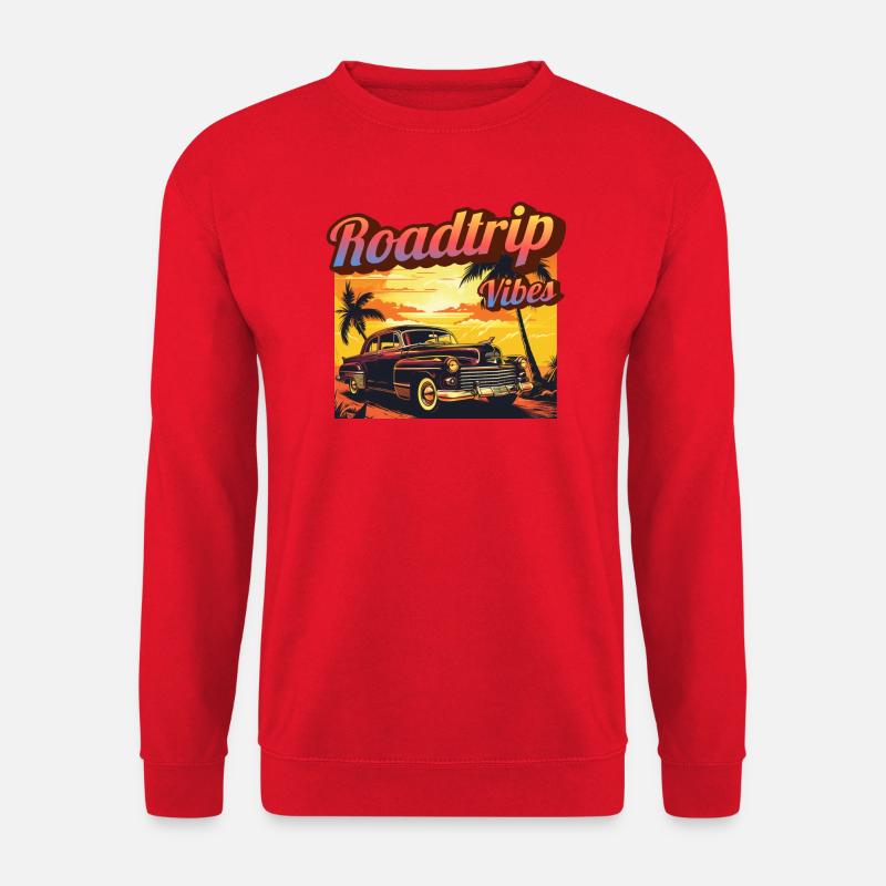 Roadtrip Vibes - Unisex Pullover - Rot