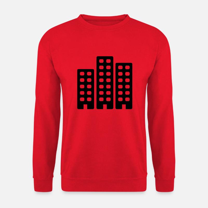 Stadt - Line - Unisex Pullover - Rot