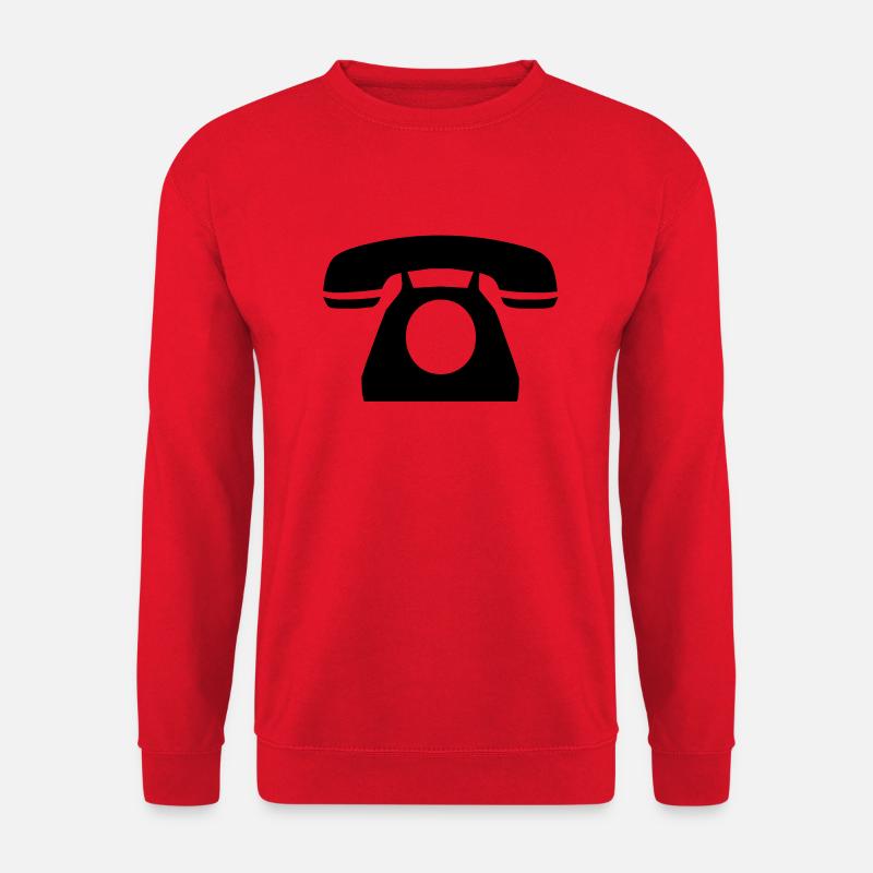 telefon - Unisex Pullover - Rot