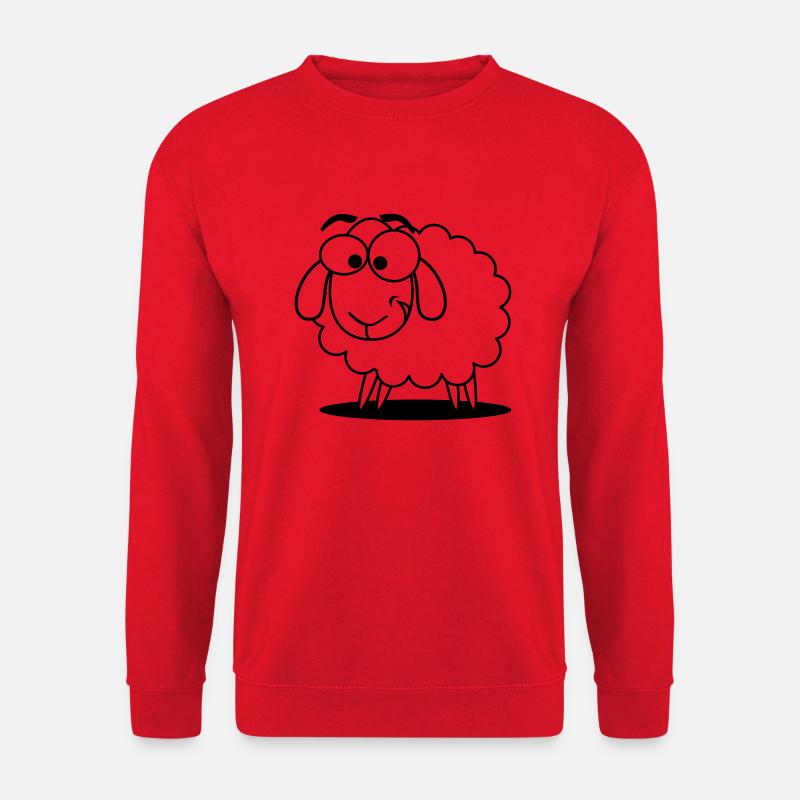 Sheep - © roil - Unisex Sweatshirt - red