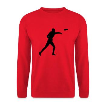 lancer de disque - Sweat-shirt Unisexe - rouge - Devant - Alina (178cm) & Michal (187cm)