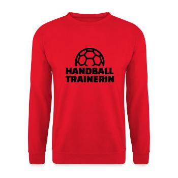 Handball - Unisex Pullover - Rot - Vorne - Alina (178cm) & Michal (187cm)