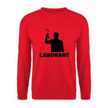 Laborant - Unisex Pullover - Rot - Vorne - Alina (178cm) & Michal (187cm)