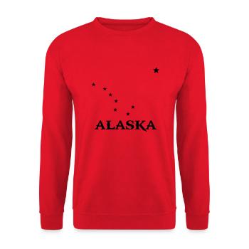 alaska étoile - Sweat-shirt Unisexe - rouge - Devant - Alina (178cm) & Michal (187cm)