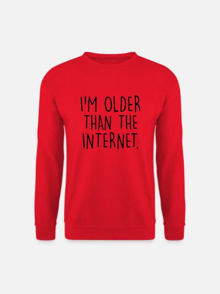 Older than the internet - Unisex Sweatshirt - red