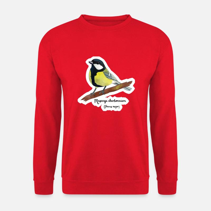 Kohlmeise - Unisex Pullover - Rot