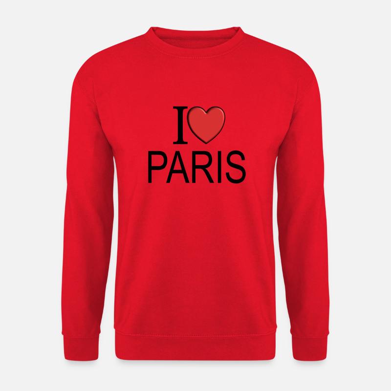 I love Paris - Unisex Pullover - Rot