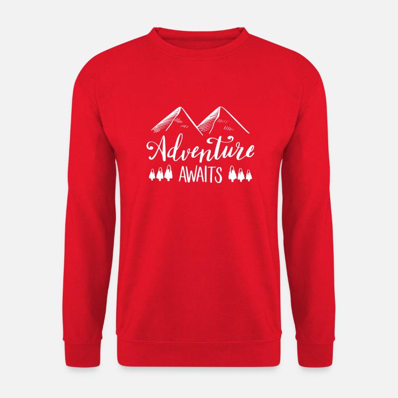 Adventure Awaits - Unisex Pullover - Rot