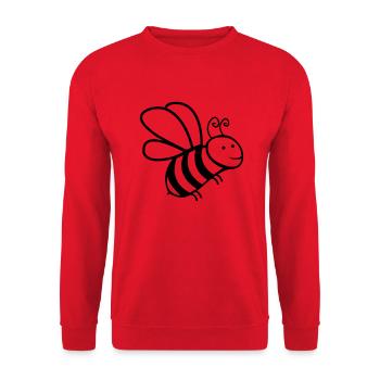 abeille - Sweat-shirt Unisexe - rouge - Devant - Alina (178cm) & Michal (187cm)