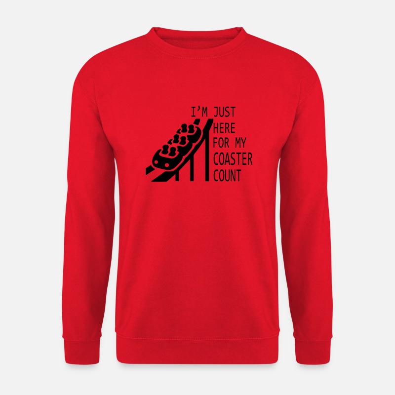 Rollercoaster Achterbahn - Unisex Pullover - Rot