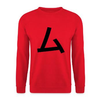 Japanese Character - Japan Language Saying - Unisex Sweatshirt - red - Front - Alina (178cm) & Michal (187cm)