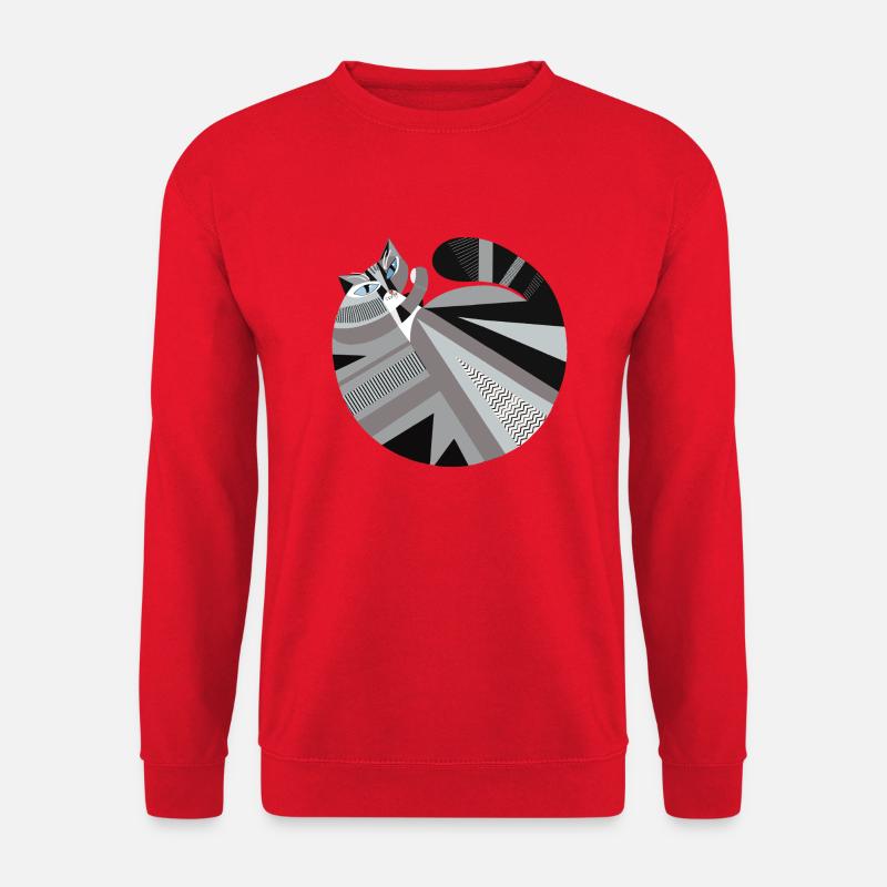 Kätzchen "rollig" Katzendame Katzen Shirt - Unisex Pullover - Rot