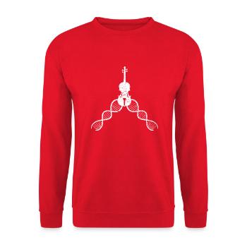 Violin Orchestra Music Violin Player Violin - Unisex Sweatshirt - red - Front - Alina (178cm) & Michal (187cm)