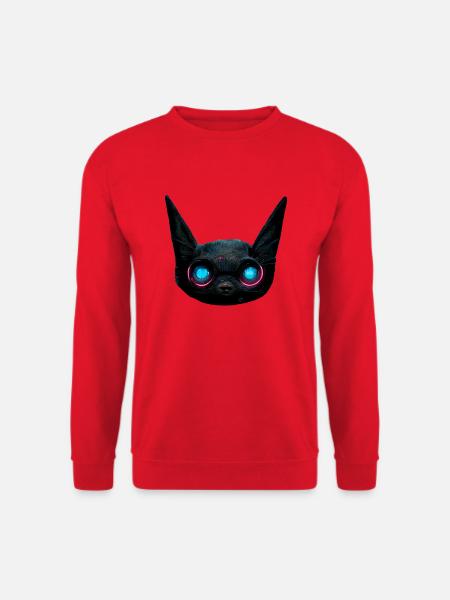Alien Cat - Unisex Sweatshirt - red